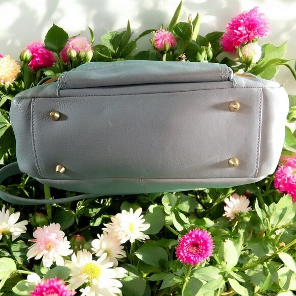 Stone Mountain Blue Leather Purse Shoulder Bag 12238 - Picture 7 of 9